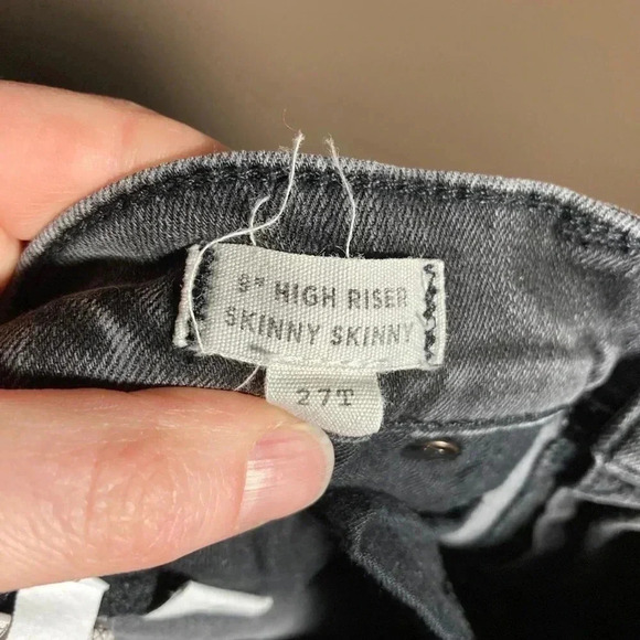 Madewell 9’’ high rise skinny  grey jeans 27T - Picture 7 of 7